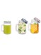 3-Piece Drinking Mug Set Clear 500ml