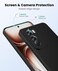 Slim Fit Protective Back Cover Case for Oppo Reno12 Pro 5G, Ultra Matte Finish, Camera Protection Bumper Case, Soft Silicone, Black