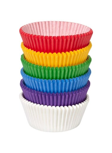 Multi-Coloured Baking Cups