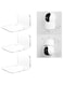 OAPRIRE Acrylic Floating Wall Shelves Set of 3 for Security Cameras, Baby Monitors, Speakers - Universal Small Wall Shelf with Cable Clips, 10-Piece Strong Tapes, No Drill (Clear)
