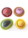 halteoly 4PC Silicone Fruit and Vegetable Storage Containers Set for Fridge, Onion Storage Container, Avocado keeper,Tomato Saver,and Lemon holder