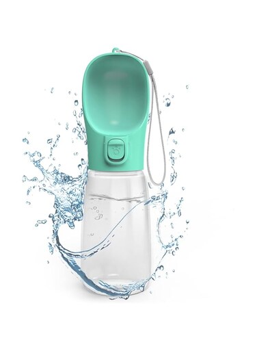 Bolivia's Dog Water Bottle, Leak Proof Pet Water Bottle, 550ML Dog Travel Water Bottle, Drinking Bottle Bowl for Dogs Walking, Hiking and Beach