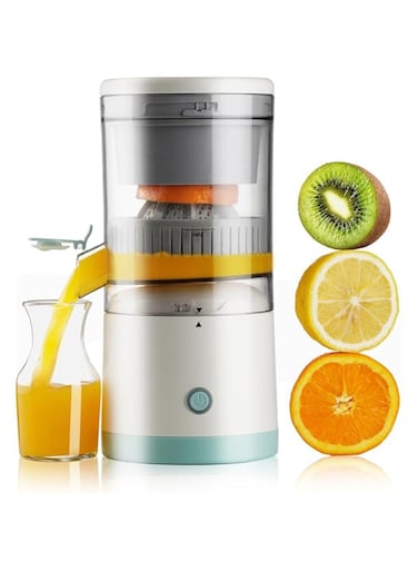 Electric Juicer, BPA-Free Electric Citrus Juicer Rechargeable, Portable Juicer for Orange, Lemon, Grapefruit, Grapefruits with Easy Pour Spout, with New Ultra-Powerful Motor for Effortless Juicing
