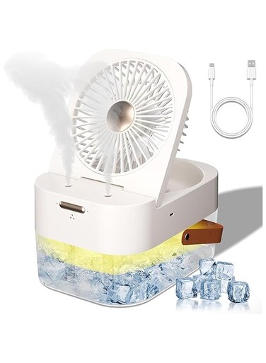 Rayyan Humidifier for Bedroom 2.5L Dual Spray 3in1, Top Fill Cool Mist Quiet Ultrasonic USB Air Humidifier for Large Room, Home, Baby, Cordless Portable Humidifier with Fan, LED, Easy to Clean