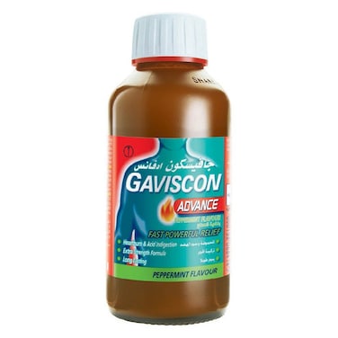 Gaviscon Advance Liquid For Indigestion And Heartburn Peppermint Flavour 300ml