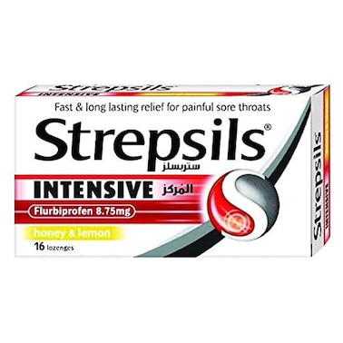 Strepsils Intensive Honey &amp; Lemon Lozenges 16's