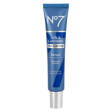 No7 Lift &amp; Luminate Triple Action Face Serum - Collagen Peptide Anti-Wrinkle Serum + Brightening Emblica &amp; Vitamin C Face Serum + Pro Retinol Skin Firming Hyaluronic Acid &amp; Hibiscus (30ml)