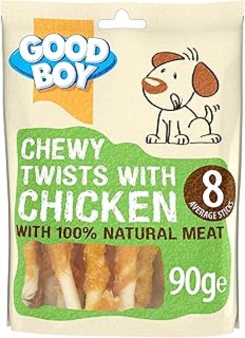 Chewy Chicken Twists - 90g- Pack of 4