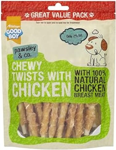 Chewy Chicken Twists -  320g Value Pack - Pack of 4