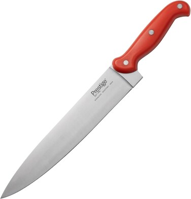 Prestige Professional Butcher Knife 10 Inch - Red, Carving Slicing Meat Knife, PR49349