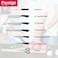 Prestige 8-piece knife set with acrylic stand    laser-cut rust-free stainless steel blade ( GREY ) PR57539