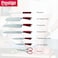 Prestige 8-piece knife set with acrylic stand    laser-cut rust-free stainless steel blade ( RED ) PR57540