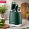Prestige 8-Piece Stainless Steel Knife Block Set - Green   Knife set with stand   PR50911