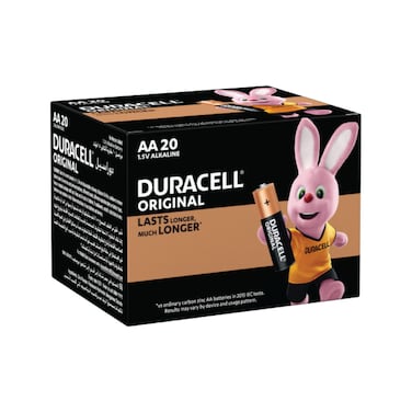 Duracell DCABO AA Alkaline Battery &ndash; Pack of 20