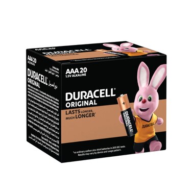 Duracell DCABO AAA Alkaline Battery &ndash; Pack of 20