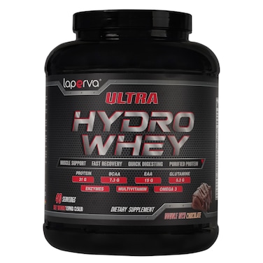 Laperva Ultra Hydro Whey protein, Double Rich Chocolate, 3.5 LB
