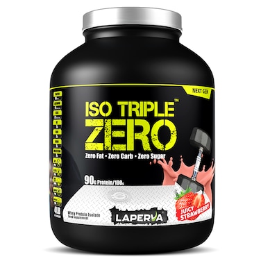Laperva Iso Triple Zero Next Generation Whey Protein, Juicy Strawberry, 4 LB