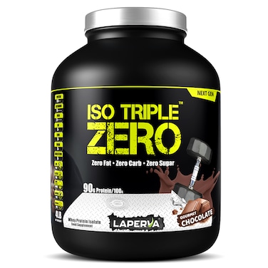 Laperva Iso Triple Zero Next Generation Whey Protein, Gourmet Chocolate, 4 LB