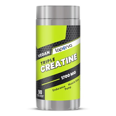 Laperva Vegan Triple Creatine, 90 Veggie Capsules, 1700 mg