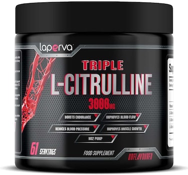 Laperva - Triple L-Citrulline&nbsp;, 61, Unflavored, Boosts Endurance, Improves Blood Flow - Unflavored - 61 Servings