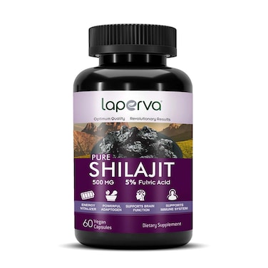 Laperva Pure Shilajit, 60 Veggie Capsules, 500 mg
