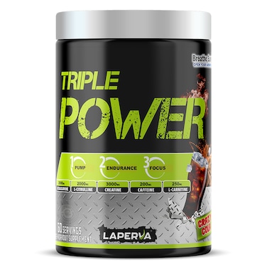Laperva Triple Power Pre-Workout, Crazy Cola, 60