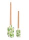 Nest Lemon Silicone Spatula Set - 2-Piece Food-Grade, Heat-Resistant Baking Tools with Non-Slip Grip - Large &amp; Small Kitchen Utensils for Mixing, Scraping, Single-Sided Design