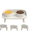 YEIRVE Cat Food Bowls, Elevated Ceramics Dog Cat Bowls Stand with No-Spill Design,3 Adjustable Heights Anti Vomiting Cat Water Bowl,5 inches Raised Bowl for Medium and Small Size Dog Cats