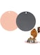 GraGra Pet Food Mat, 2 PCS Silicone Pet Food Bowls for Pet Placemats, Heat Resistant Pot Holders, Flexible Hot Pads, Preventing Food and Water Overflow Suitable for Medium and Small Pet