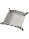 Storage Boxes &amp; Bins - Nordic PU Leather Desktop Storage Tray Key Plate Tray Key Simple Colorful Folding Jewelry Organizer Storage Box (gray 20X20cm)