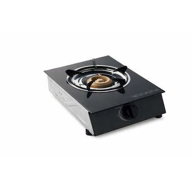 Single Burner Gas Stove with Auto Ignition, Tempered Glass Top, Durable High Efficiency Burner