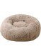 YFFS Fluffy Round Pet Bed, Warm Plush Dog and Cat Pet Bed, Warm and Calm Small Donuts, Kennel, Soft Puppy Sofa To Sleep, Color and Size To Choose From (70 CM,F)