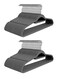 100- Piece Anti Slip Velvet Cloth Hanger Set Grey