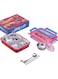 Kids Lunch Box with Tableware,Customed for Kids Cartoon Bento Lunch Box，1100ml 4 compartment Insulated Lunch Box for Children   Leakproof   BFA Free   Dishwasher   Stainless Steel 26x20x7cm (Cars)