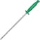 Master 12 Inch Stainless Steel Sharpening Steel (Green)   Professional Honing Rod