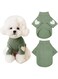 Yaopelky Dog Sweatshirt for Small Medium Dogs Warm Pet T Shirt Dog Clothes with Heart Print Cat Puppy Outfit Doggie Sweatshirts for Teddy,Chihuahua Schnauzer (Green, X-Large)