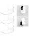 Bpa Acrylic Floating Wall Shelves 3-Piece Set with10 Piece Strong Tapes, 15 cm x 15 cm Size, Clear