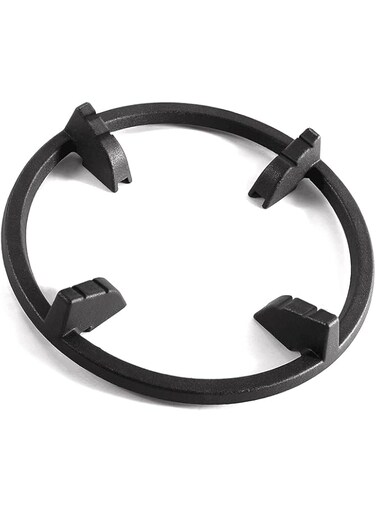 MCAMPAS Cast Iron Wok Support Ring, Universal Non-Slip Cast Iron Wok Rack Suitable for kitchen Samsung, GE, Frigidaire, Whirlpool, KitchenAid Etc, Gas Stove Rack Accessories.9.37 Inch