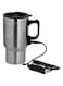 Olsenmark Stainless Steel Car Electric Travel Mug, 0.5 Liter Capacity, Silver/Black