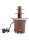 AJH Chocolate Fondue Fountain, Three Layers Chocolate Melt Heating Waterfall Pot Easy To Assemble, for Nacho Cheese BBQ Sauce Ranch Liqueuers