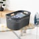 Addis 40L Rattan Laundry Basket Charcoal