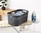 Addis 40L Rattan Laundry Basket Charcoal