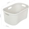 Addis 40L Rattan Laundry Basket Charcoal