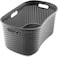 Addis 40L Rattan Laundry Basket Charcoal