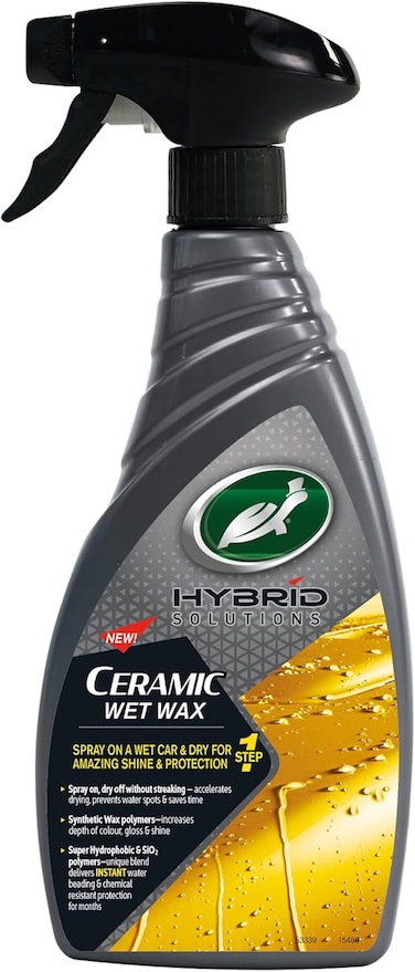 Turtle Wax 53350 Hybrid Solutions Ceramic Wet Spray Wax For Cars (500ml)