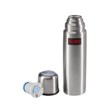 THERMOS STAINLESS STEEL VACUUM INSULATED STEEL FLASK 1000 ML, FBB-1000SBK, VACUUM FLASK, THERMAL FLASK, INSULATED WATER BOTTLE