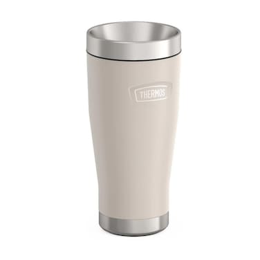 THERMOS ICON STAINLESS STEEL VACUUM INSULATED SANDSTONE TUMBLER 470 ML, IS1012SN, TRAVEL MUG, TUMBLER WITH HANDLE, COFFEE MUG