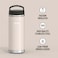 THERMOS ICON STAINLESS STEEL VACUUM INSULATED SANDSTONE BOTTLE 710ML, IS2002SN, THERMAL BOTTLE, THERMOS BOTTLE, TRAVEL FLASK