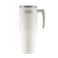 THERMOS STAINLESS STEEL VACUUM INSULATED WHITE MUG WITH STRAW 1.1LTR, OT-1100WH, TRAVEL MUG, THERMOS MUG, INSULATED TUMBLER