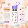 ZeroSpace Water Bottle for Kids, 500ml Bottle for School, Stainless Steel Water Bottle for Kids, Double Wall Insulated Water Flask, BPA Free Steel Bottles (White)